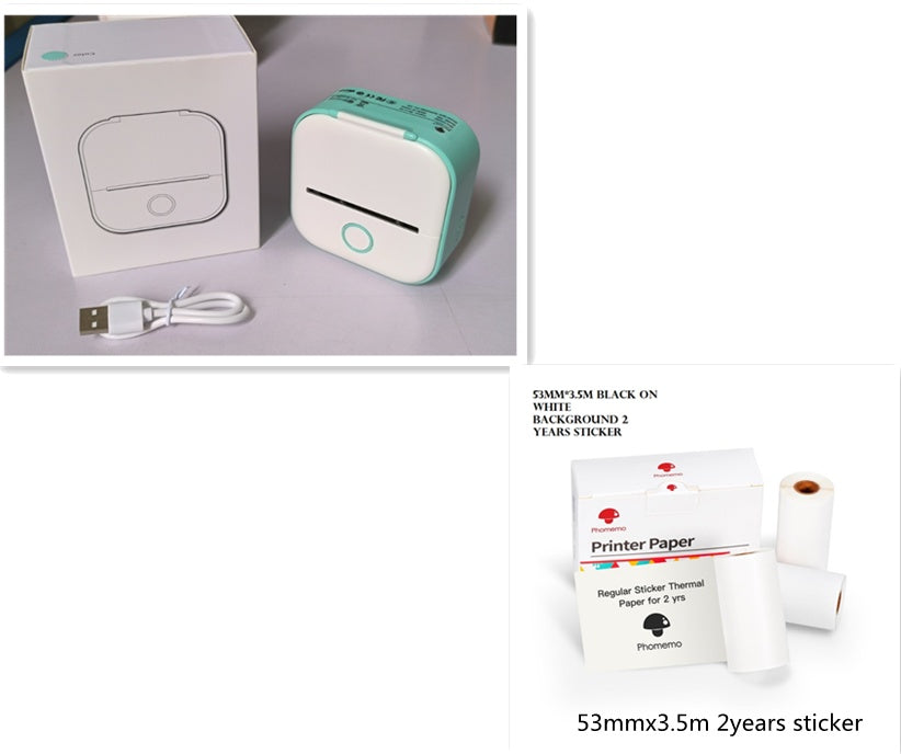 Portable Mini Thermal Label Printer Bluetooth